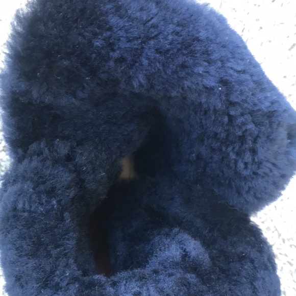 Matt Bernson Women’s Navy Blue Tundra Shearling Lined Moto Mid Boot size 8.5 - Picture 12 of 16